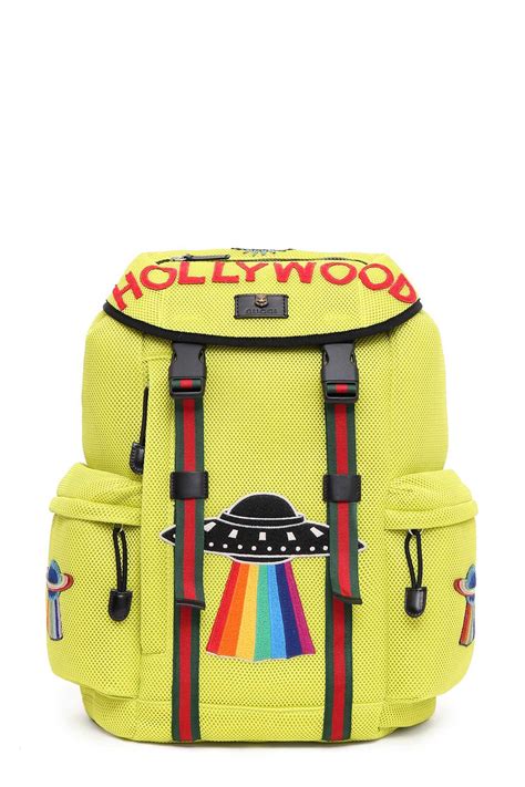 gucci hollywood backpack yellow|Gucci Hollywood Mesh Backpack on SALE .